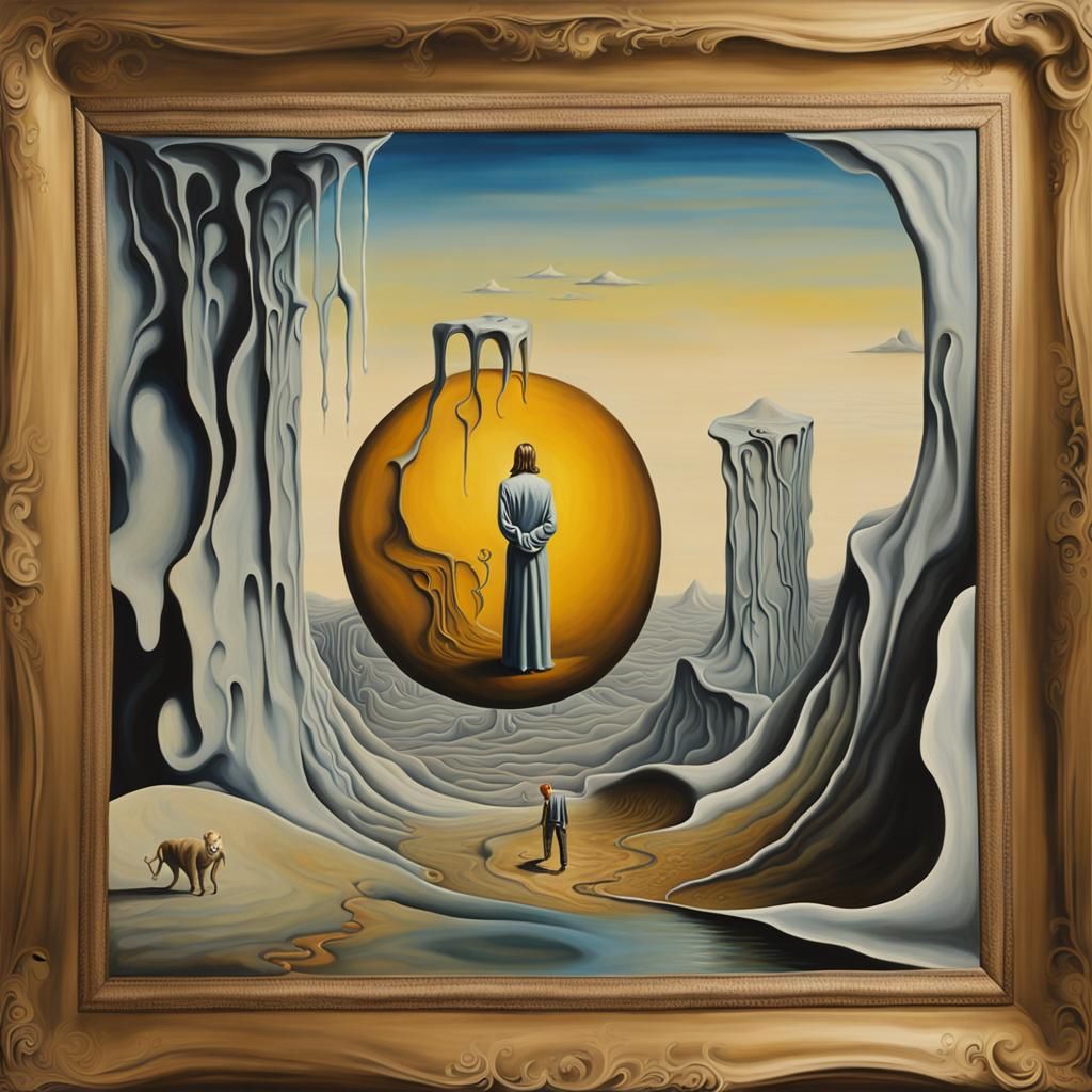 Surreal Lost Soul in Salvador Dali Style