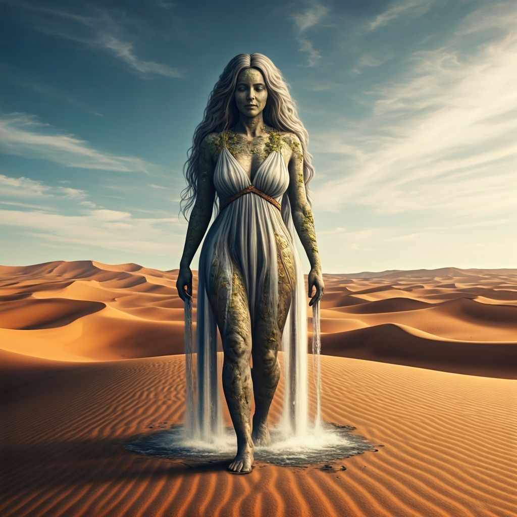 Granite Giantess Creates Desert Oasis