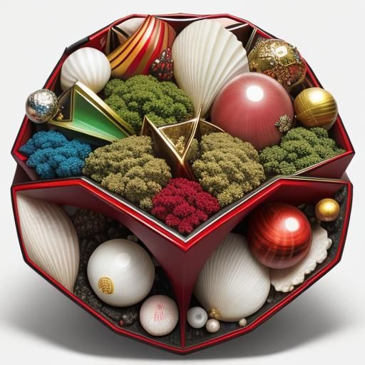 Cornucopia of Golden Fruits in Hyperrealistic Style