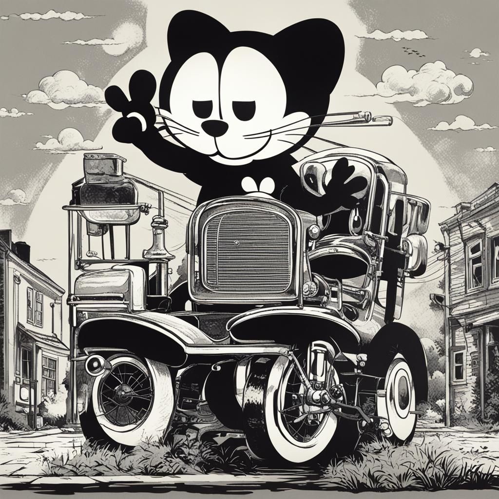 Felix the Cat Cartoon Character