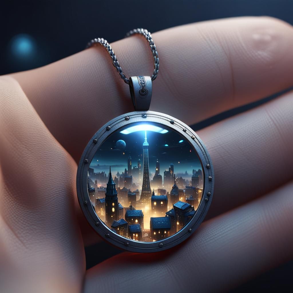 Sparkling City Pendant: 3D Game Cinematic
