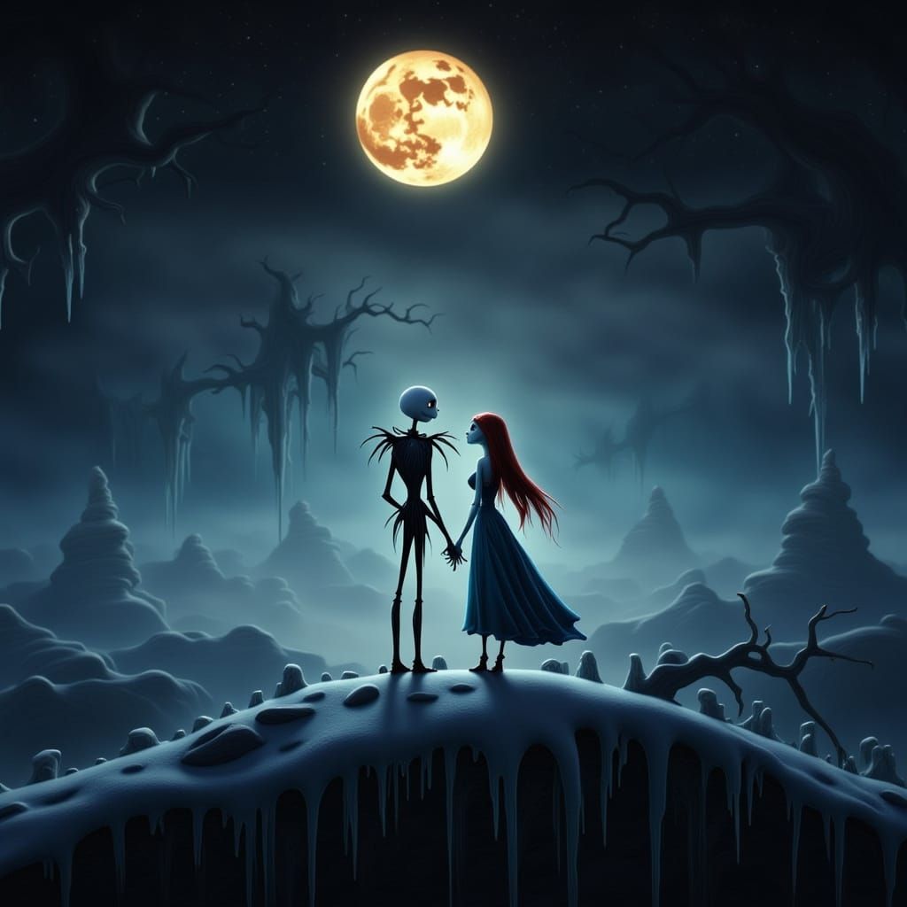 Sally and Jack's Moonlit Serenade