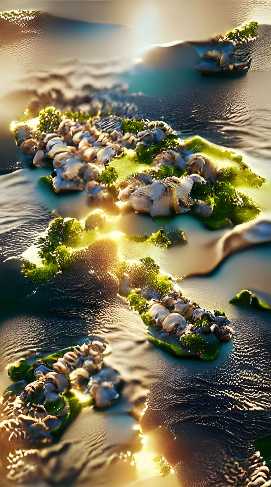 Expansive Island Civilization in Detailed 3D