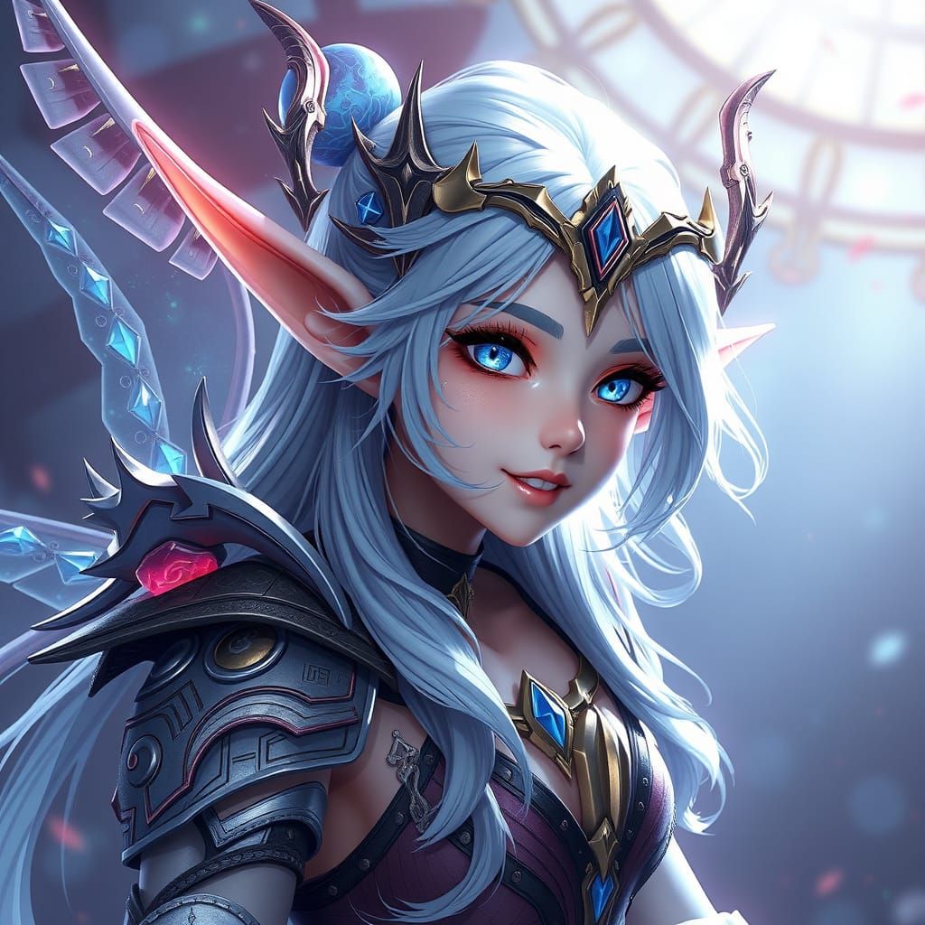 Ethereal Anime Elf in 8k Resolution