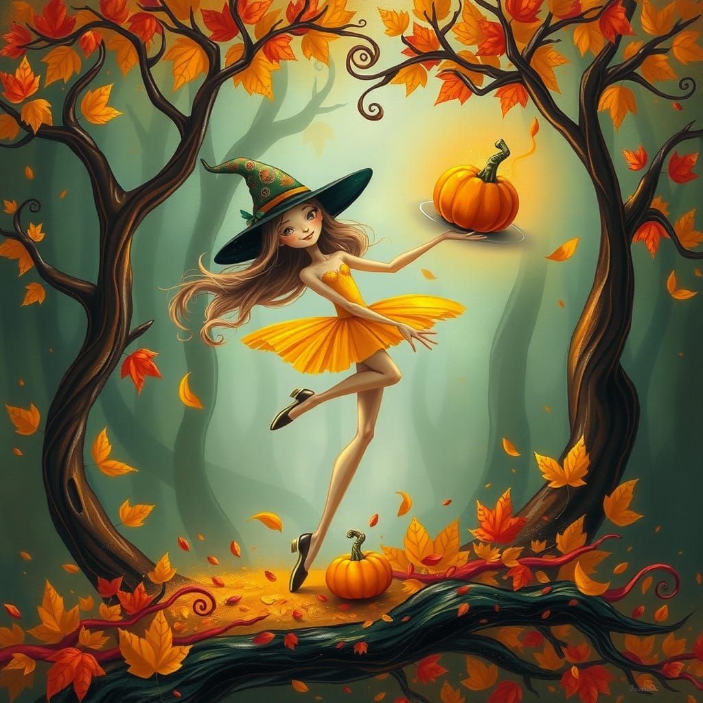 Ballerina Witch 07:  Lit'l Pumpkin