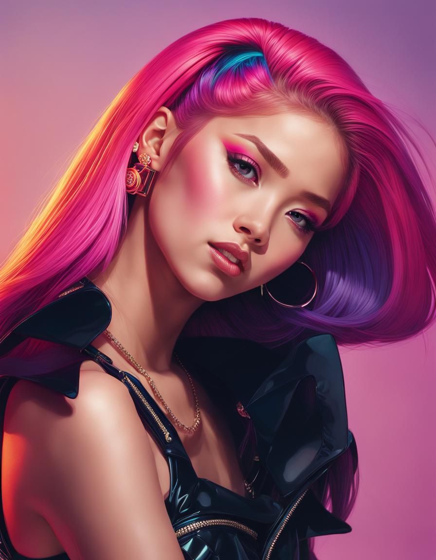 Jennie Portrait in Art Nouveau Style