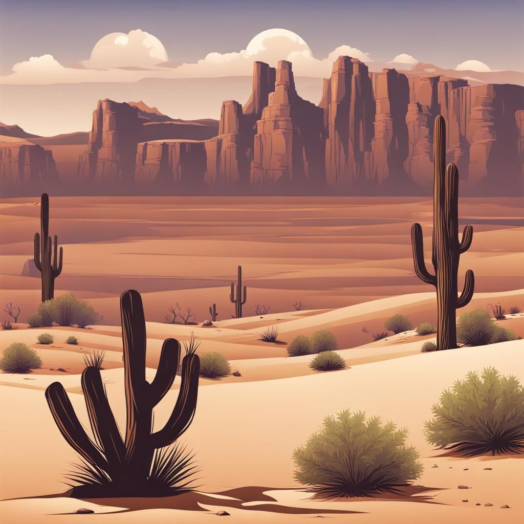 Classic Western Desert Scenery