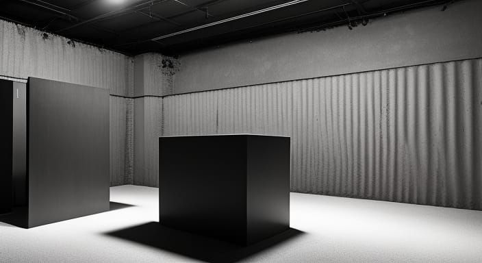 Surreal Liminal Space: Abstract Basement Nightmare