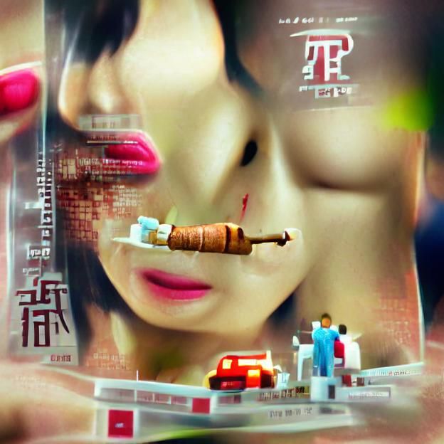 Tilt-Shift Photo of Surgeon Meeting Prostitute