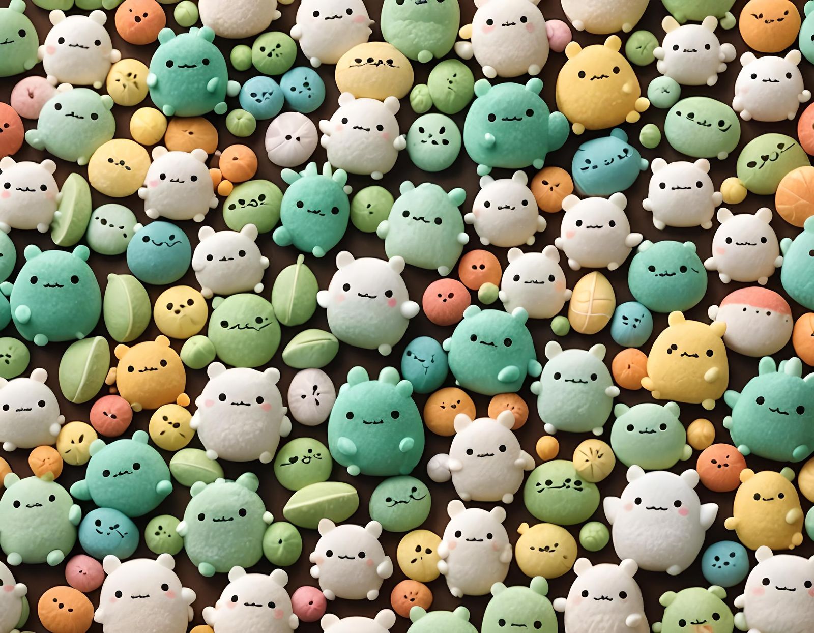 Mochi Dragons in Sumikkogurashi Style