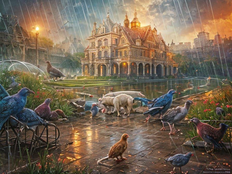 Raining Animals: Matte Painting in Unreal Engine