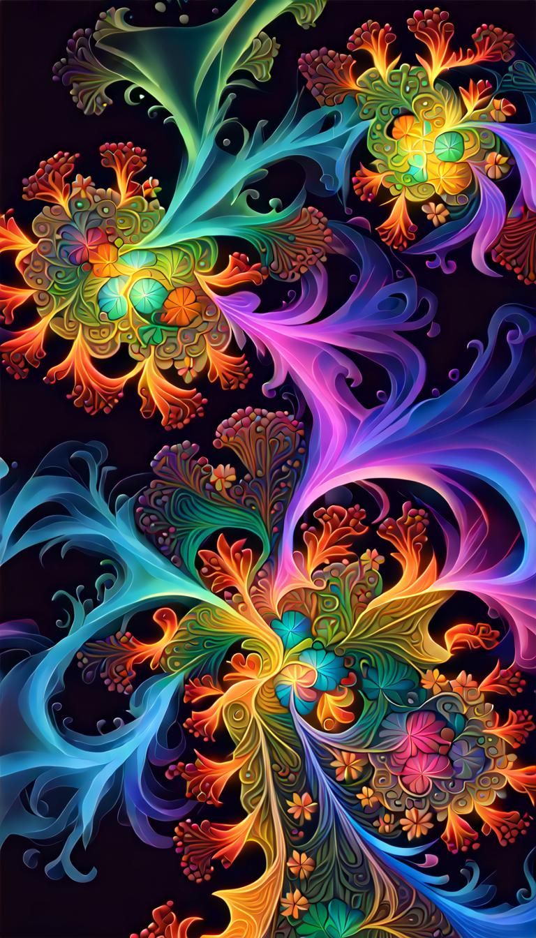Neon Fractal: Infinite Depth in High Definition