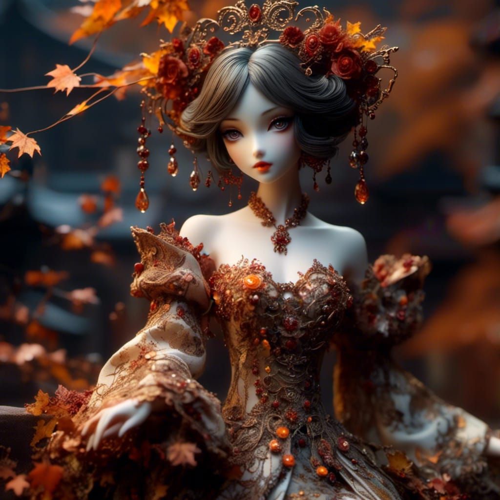 Autumn Porcelain Doll