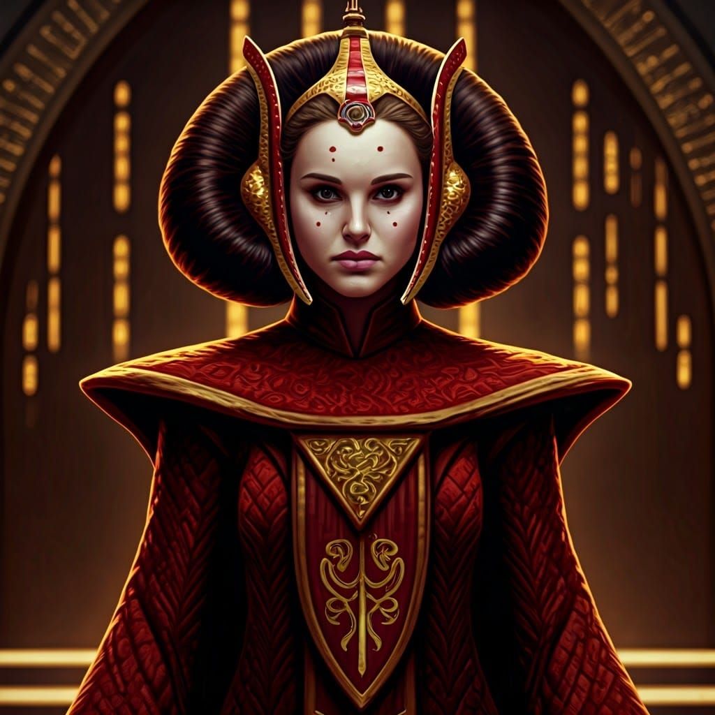 Stunning Padme Amidala Portrait in Naboo Palace