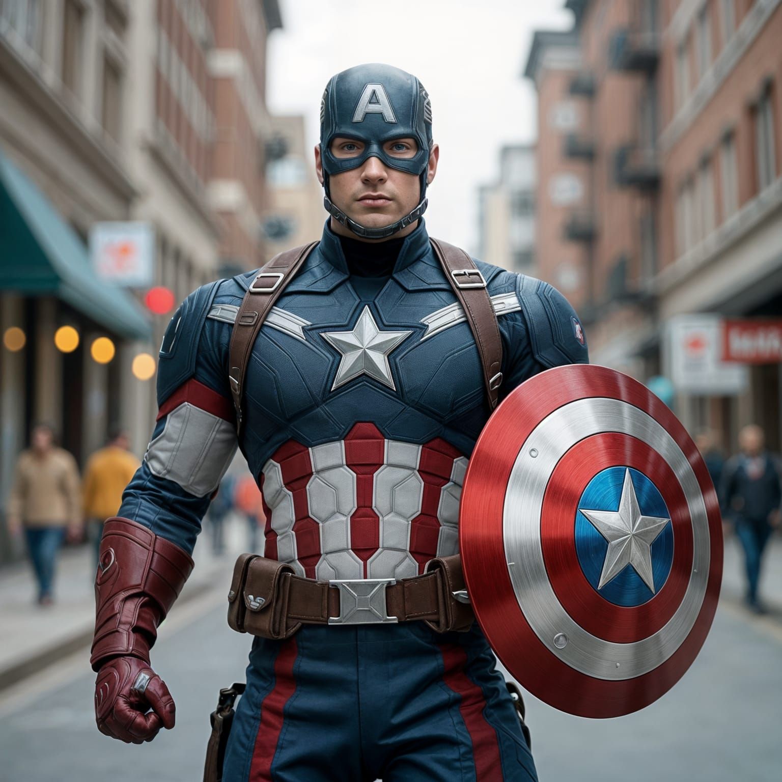 Captain America Anatomical Infographic