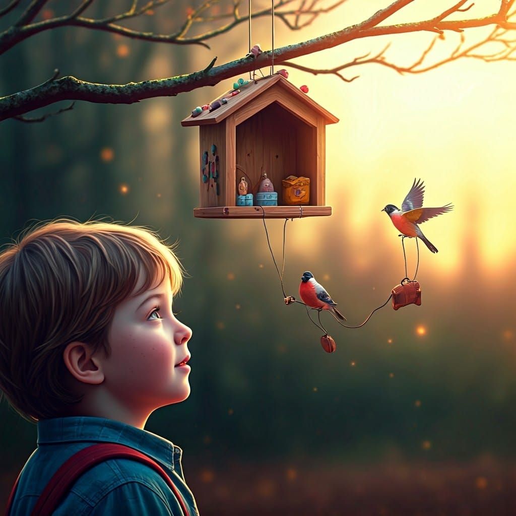 Child's Birdhouse Attracts Migratory Birds