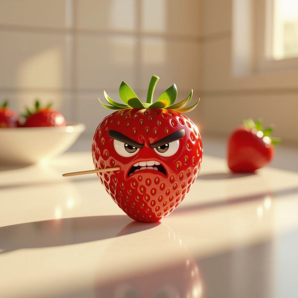 Sentient Strawberry's Kitchen Counter Rebellion