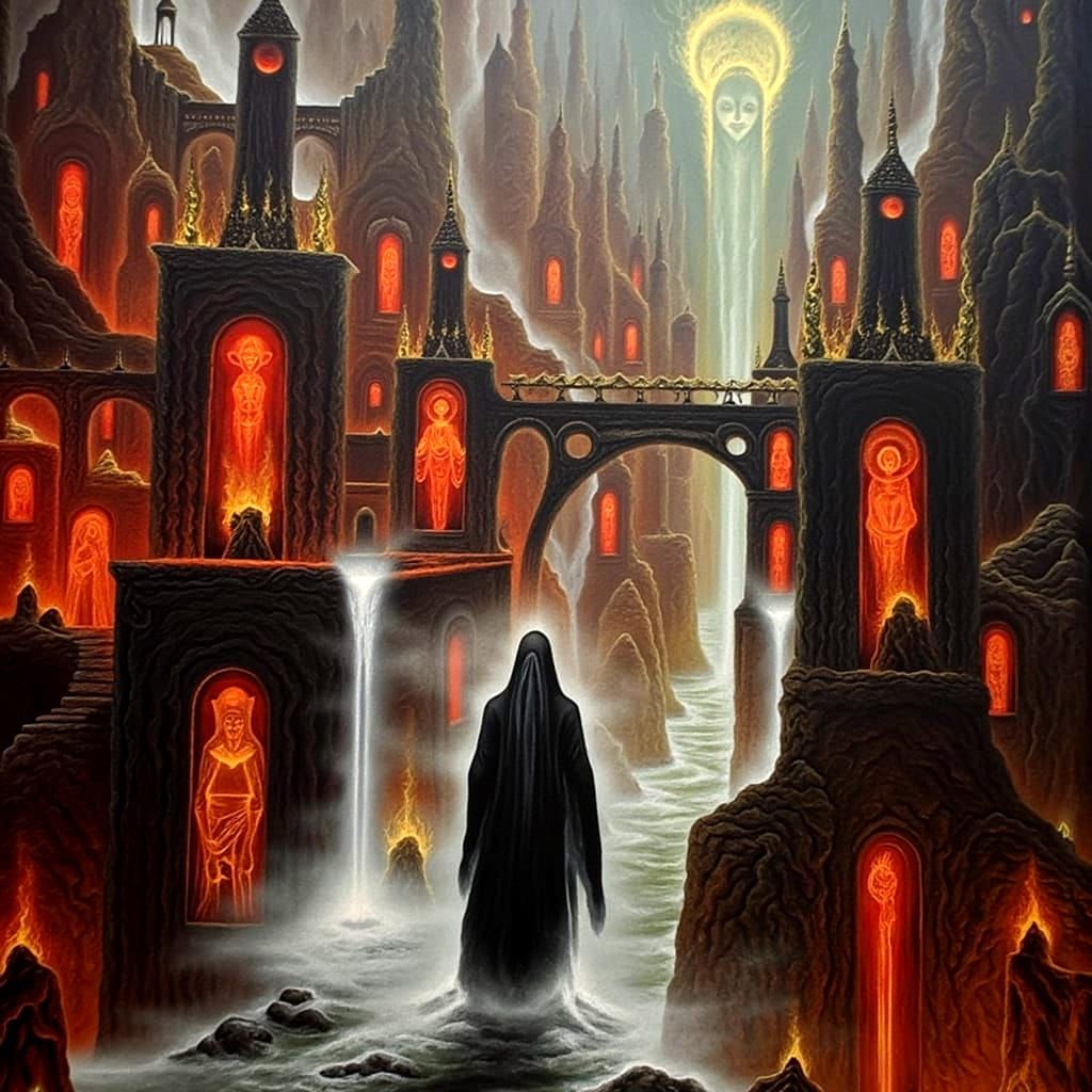 Infernal Cavern: A Baroque Surrealist Vision of Hades