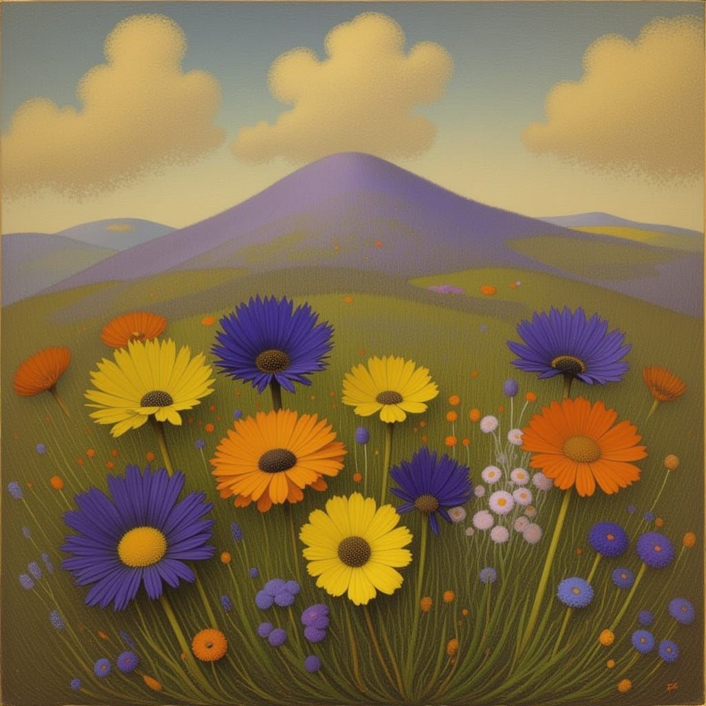 Ethereal Twilight Meadow Dreamscape