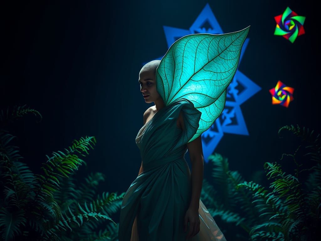 Fractured Identity in Cyberpunk Digital Art