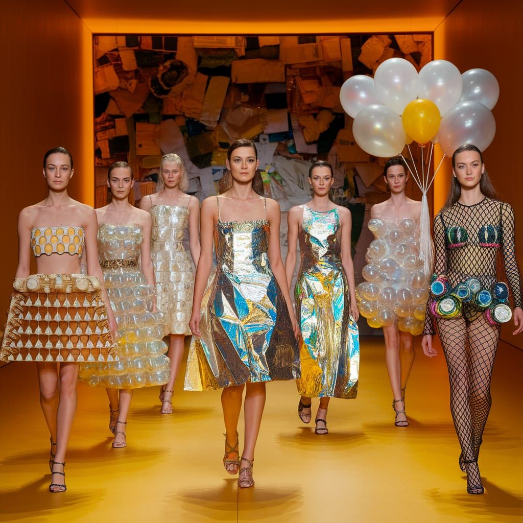 Recycled Material Runway with Upcycled Fashion