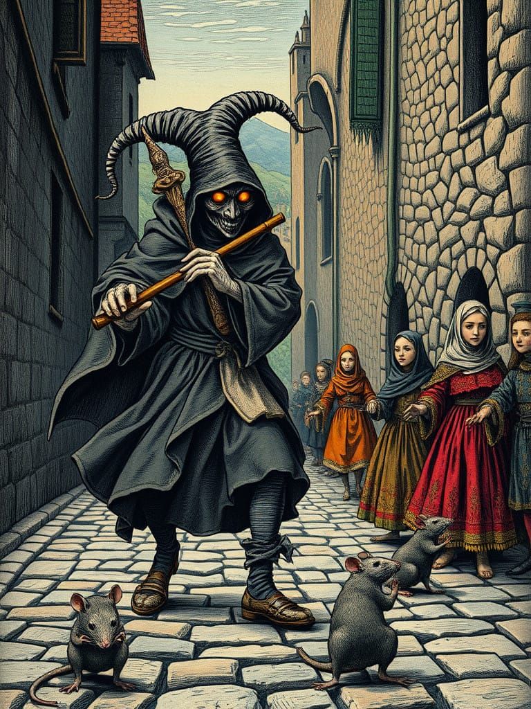 Eldritch Jester in Medieval Hamelin
