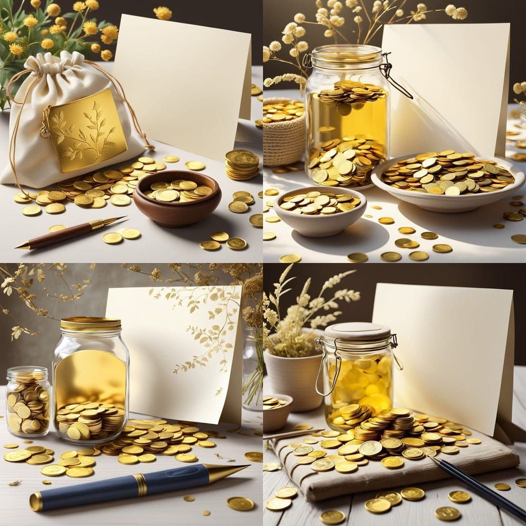 Golden Treasures Amidst Heavenly Scenery