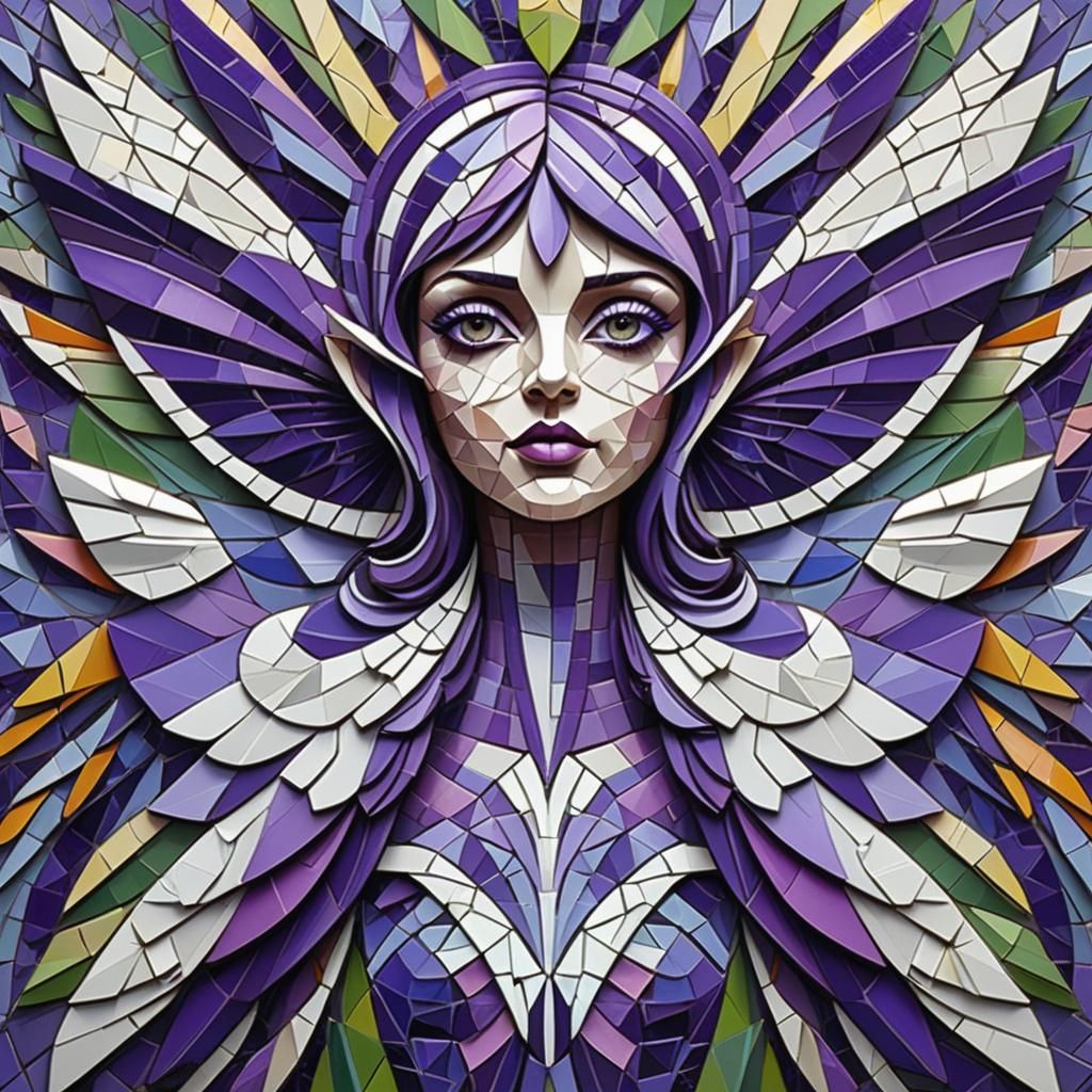 Mosaic purple pixie