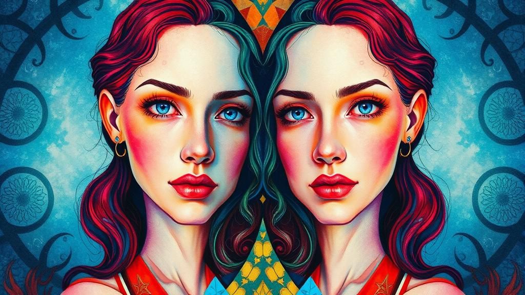 Fantasy Portrait in Gouache Watercolor Style