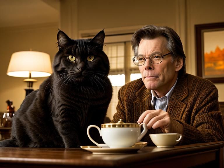Jim Carrey and Stephen King Have Tea