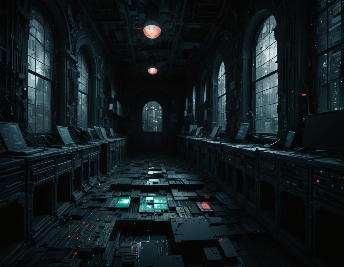 Cubist Post-Apocalyptic Metropolis in Digital Matte Painting