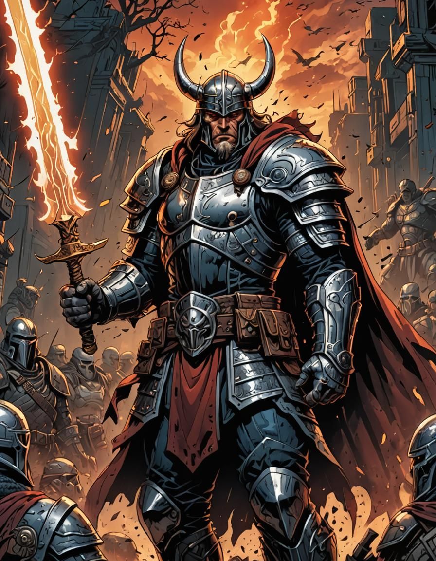 The Warlord: Digital Comic Book Art