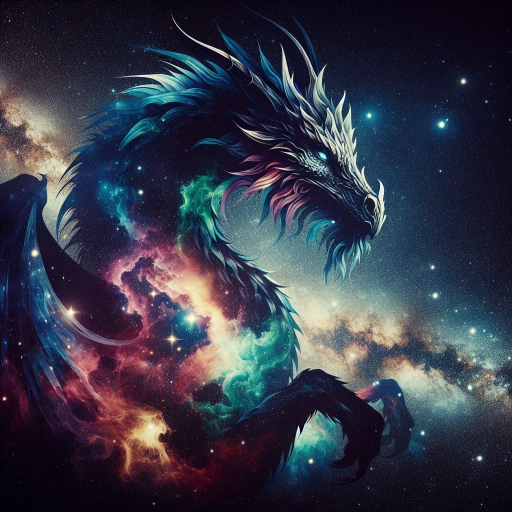 Stars of Draco Constellation embodied