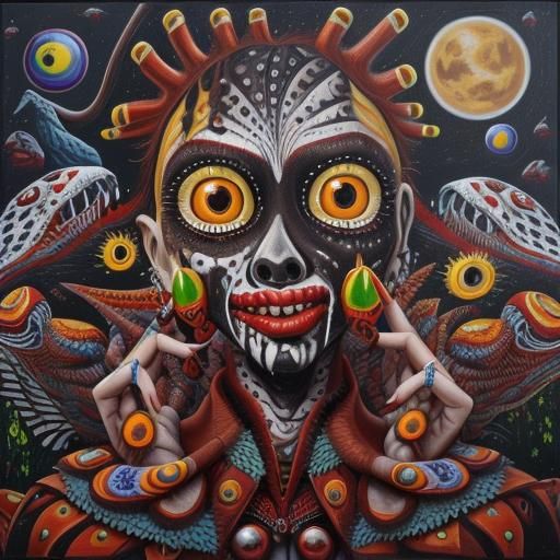 Surreal Dreamscape in Matte Oil Painting