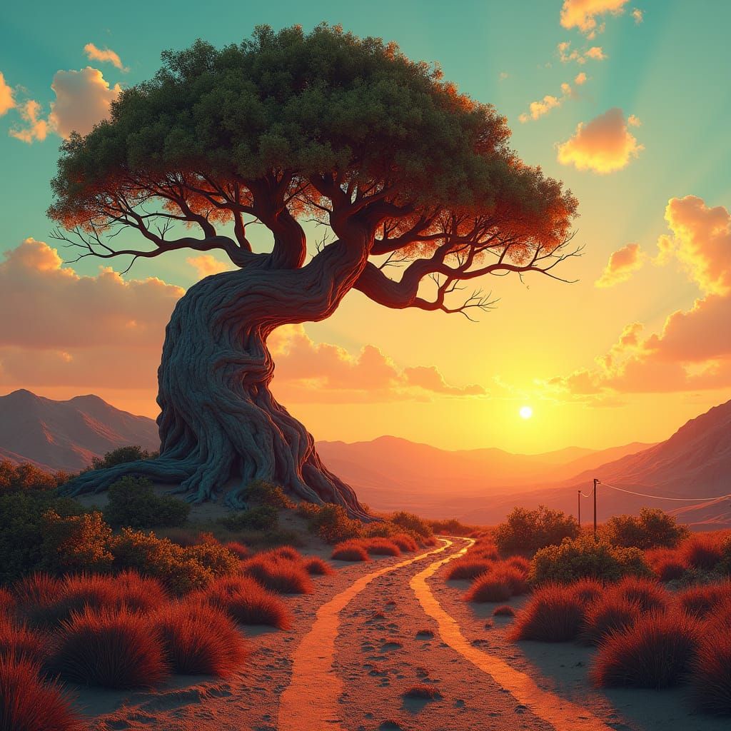 Mystical Landscape Inspired by The Grapes Of Wrath