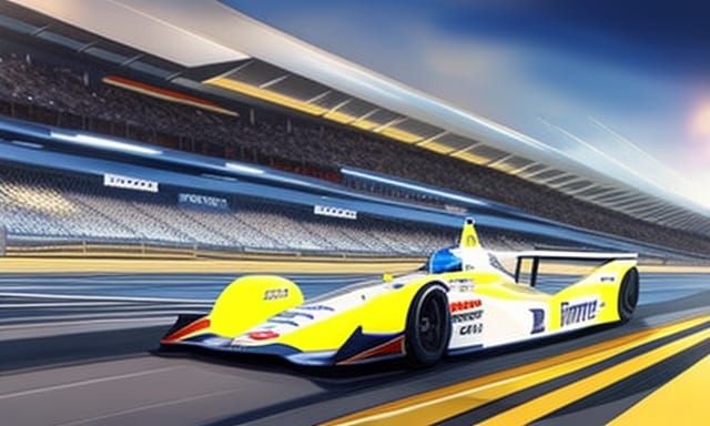 IndyCar Pit Stop: Anime Key Visual by Makoto Shinkai