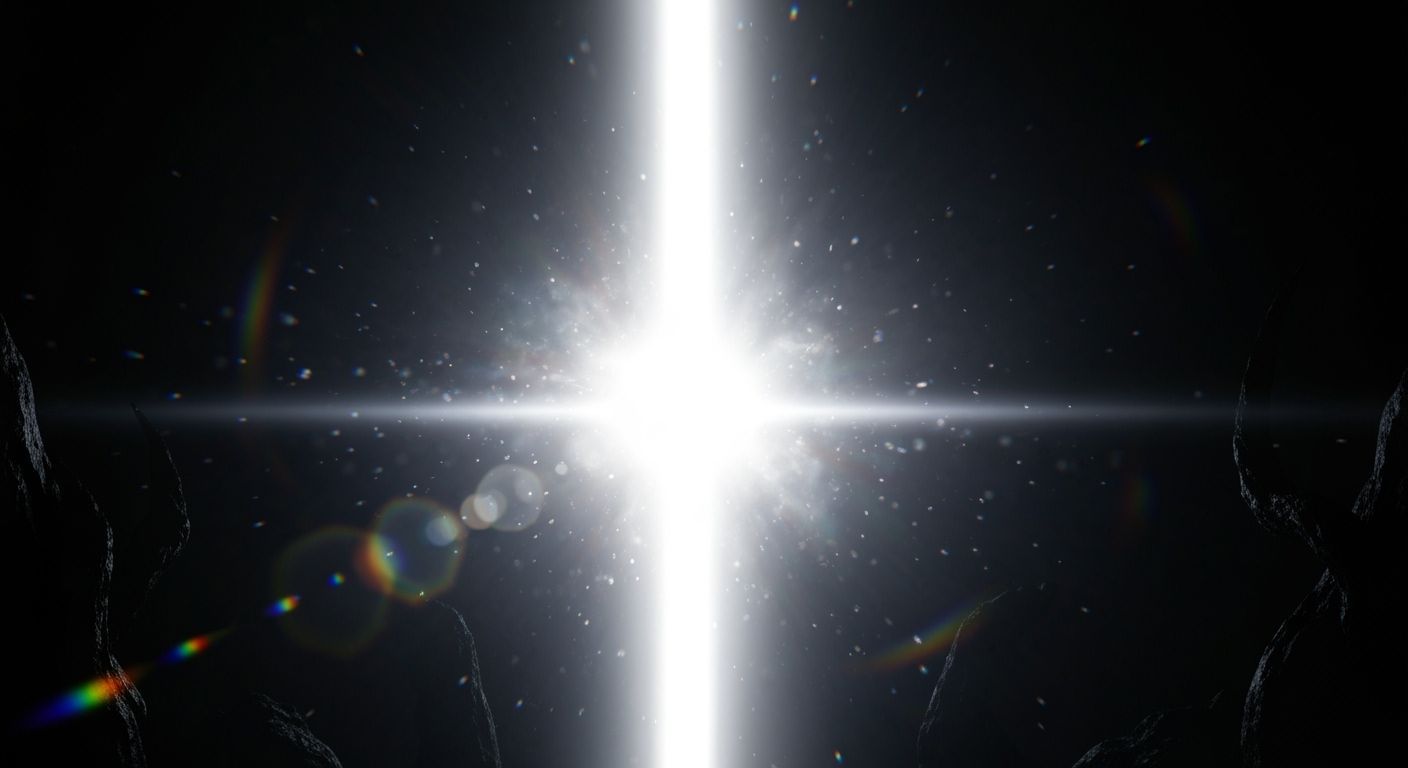 Blinding White Light Erupts in Absolute Darkness