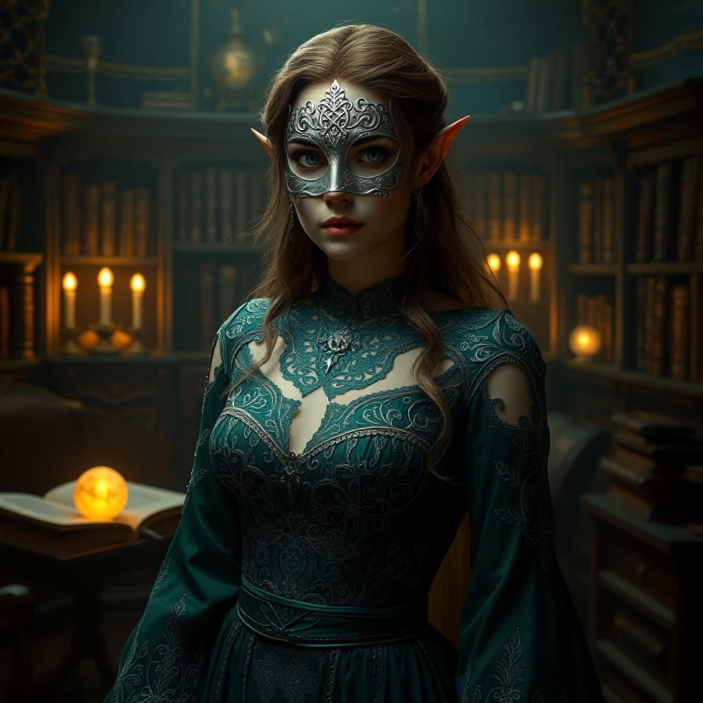 High-Elf in Study: Fantasy Concept Art