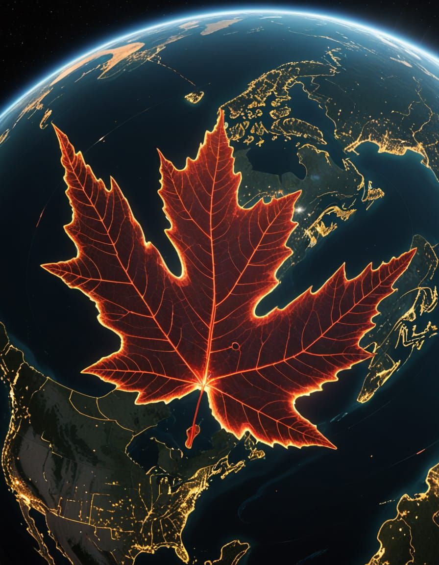 Stunning 3D Holographic Canada in Epic Cinematic Style
