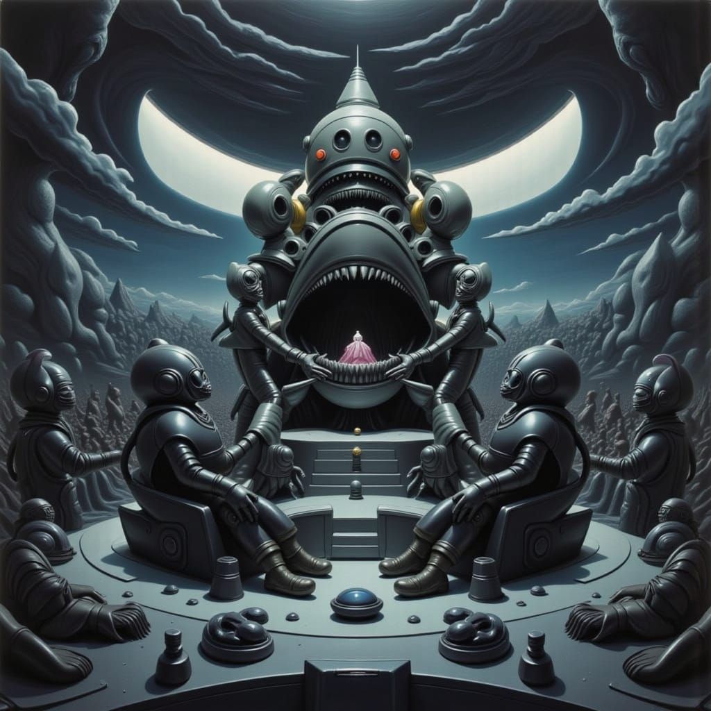 Cyberpunk Alien Celebration