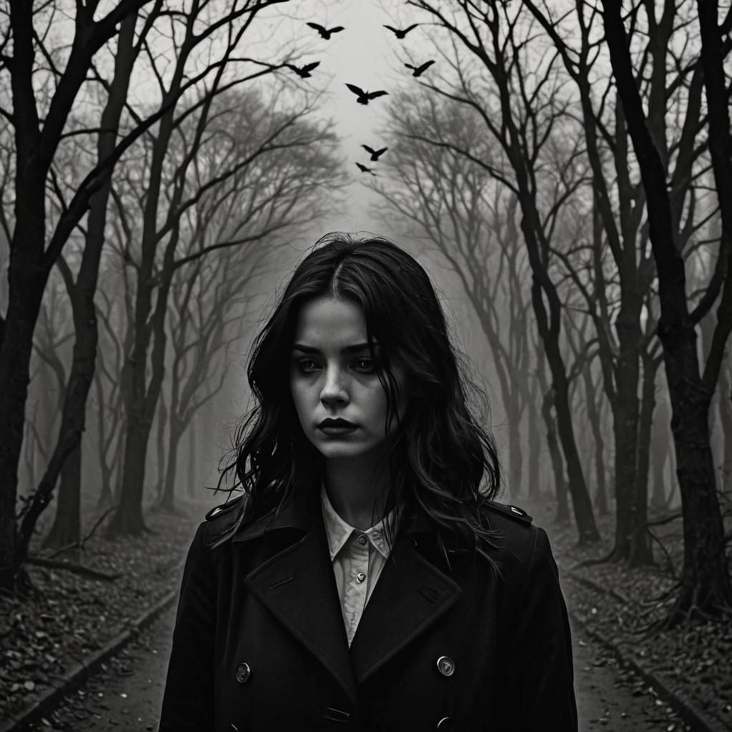 Eerie Noir Scene with Stunning Contrasts