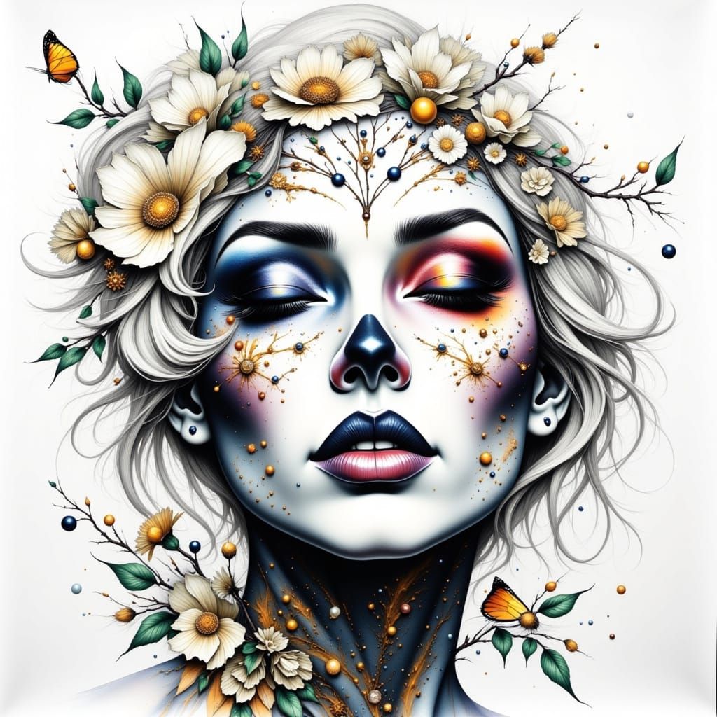 Steampunk World in Water Ink Color Style