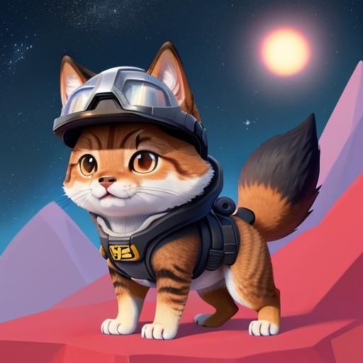 Shiba Inu Hero in Gravity Falls Style