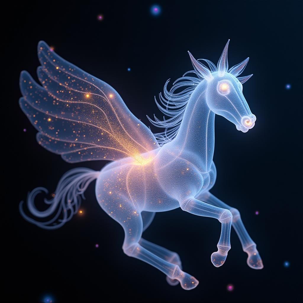 Luminescent Stardust: Tiny Shiny Creatures in Dimensional Ar...