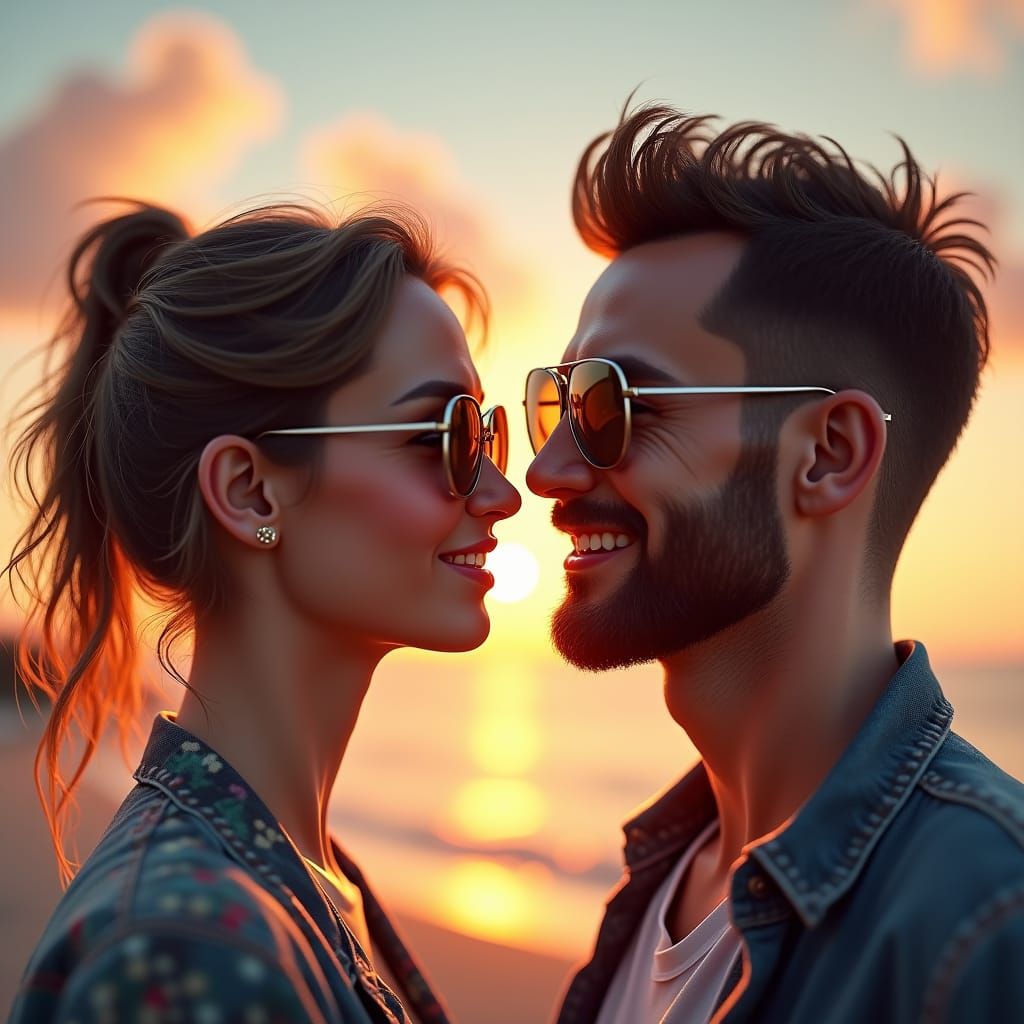 Sunglasses Expert Header in 3D Matte Painting Style