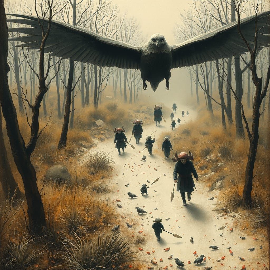 Allergens Annual March: Surreal Whimsical Image