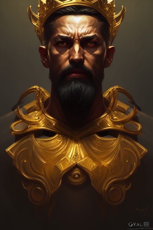 Tyrant King Portrait in Digital Art Style