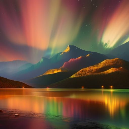 Starry Night Sky Matte Painting