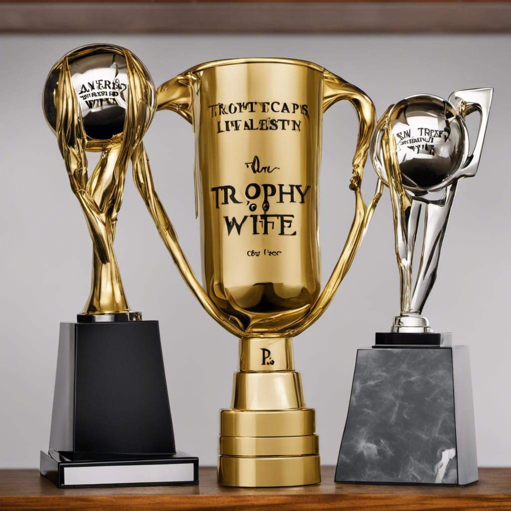 Golden Trophy Shaped Like a Woman