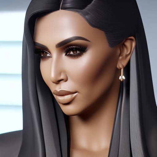 Kim Kardashian Smoking Weed: 3D Game Cinematic Render